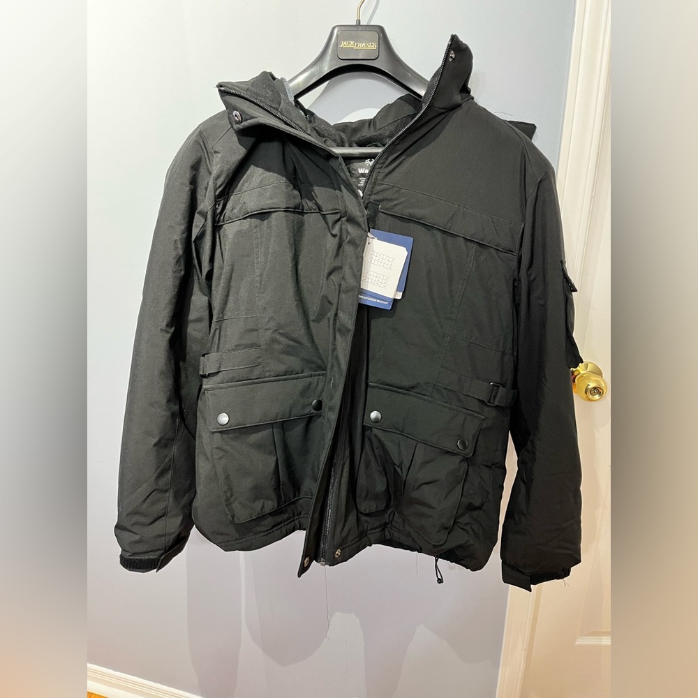 2/$40 NWT Mens black Parka sz Large
